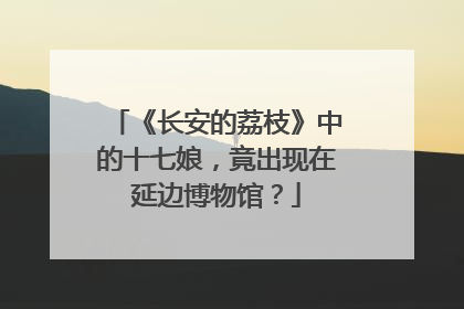 《长安的荔枝》中的十七娘，竟出现在延边博物馆？
