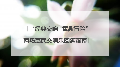 “经典交响+童趣冒险” 两场惠民交响乐圆满落幕