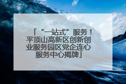 “一站式”服务！平顶山高新区创新创业服务园区党企连心服务中心揭牌