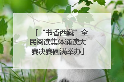 “书香西藏”全民阅读集体诵读大赛决赛圆满举办