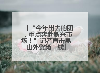 “今年出去的团，重点奔赴新兴市场！”记者直击昆山外贸第一线