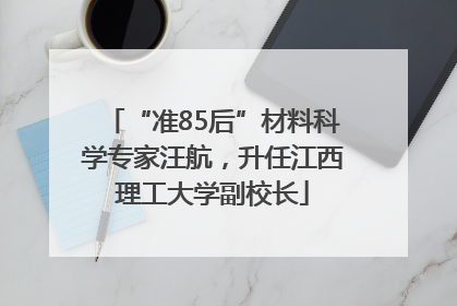 “准85后”材料科学专家汪航，升任江西理工大学副校长
