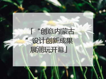 “创意内蒙古”设计创新成果展潮玩开幕