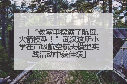 “教室里摆满了航母、火箭模型！”武汉这所小学在市级航空航天模型实践活动中获佳绩