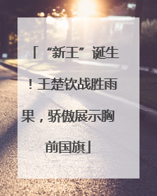 “新王”诞生！王楚钦战胜雨果，骄傲展示胸前国旗
