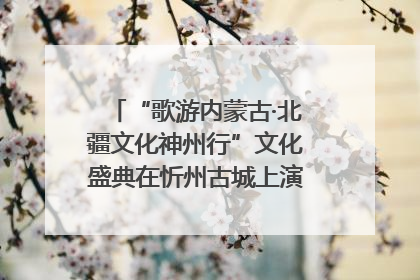 “歌游内蒙古·北疆文化神州行”文化盛典在忻州古城上演——蒙晋文化交融共谱文旅融合新篇