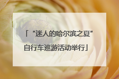 “迷人的哈尔滨之夏”自行车巡游活动举行