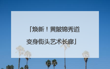 焕新！黄陂锦秀道变身街头艺术长廊