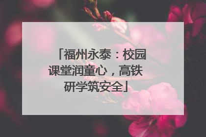 福州永泰：校园课堂润童心，高铁研学筑安全
