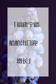 福建宁德船舶出口迎增长