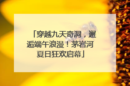 穿越九天奇洞，邂逅端午浪漫！茅岩河夏日狂欢启幕