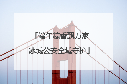 端午粽香飘万家 冰城公安全域守护