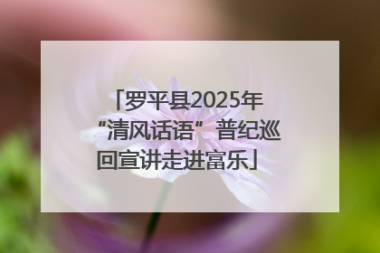 罗平县2025年“清风话语”普纪巡回宣讲走进富乐