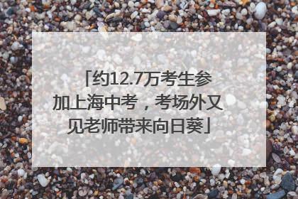 约12.7万考生参加上海中考，考场外又见老师带来向日葵