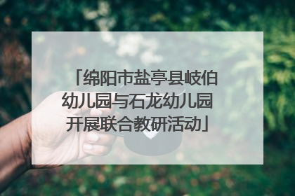 绵阳市盐亭县岐伯幼儿园与石龙幼儿园开展联合教研活动