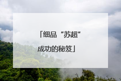 细品“苏超”成功的秘笈