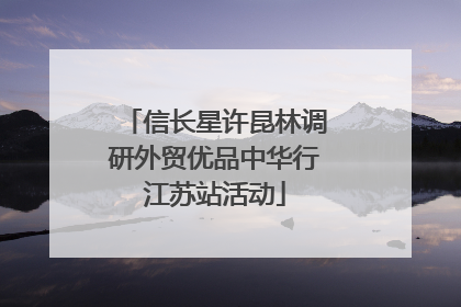 信长星许昆林调研外贸优品中华行江苏站活动