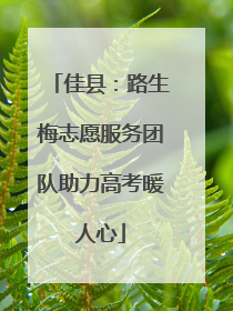 佳县：路生梅志愿服务团队助力高考暖人心
