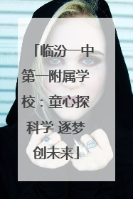 临汾一中第一附属学校：童心探科学 逐梦创未来