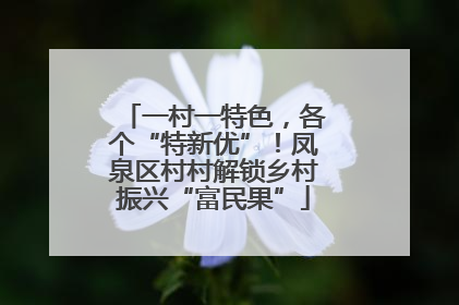 一村一特色，各个“特新优”！凤泉区村村解锁乡村振兴“富民果”