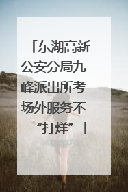 东湖高新公安分局九峰派出所考场外服务不“打烊”