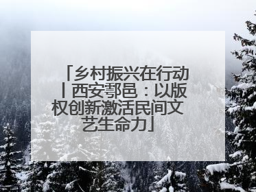 乡村振兴在行动丨西安鄠邑：以版权创新激活民间文艺生命力
