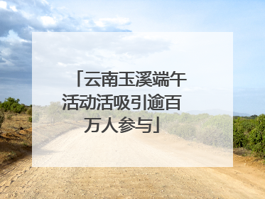 云南玉溪端午活动活吸引逾百万人参与