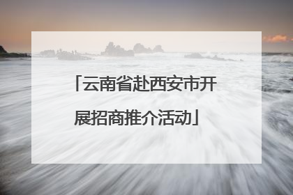 云南省赴西安市开展招商推介活动