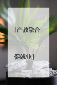 产教融合促就业
