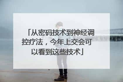 从密码技术到神经调控疗法，今年上交会可以看到这些技术