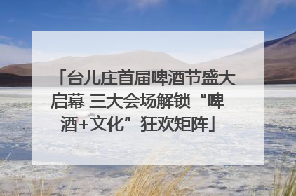 台儿庄首届啤酒节盛大启幕 三大会场解锁“啤酒+文化”狂欢矩阵