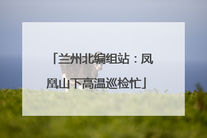 兰州北编组站：凤凰山下高温巡检忙