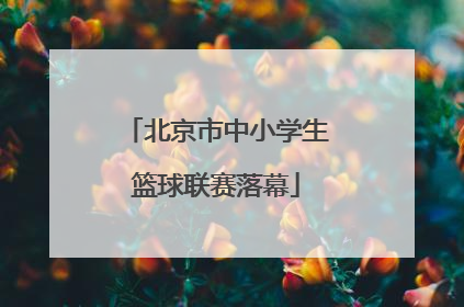 北京市中小学生篮球联赛落幕