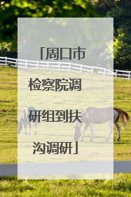 周口市检察院调研组到扶沟调研