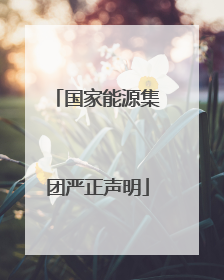 国家能源集团严正声明