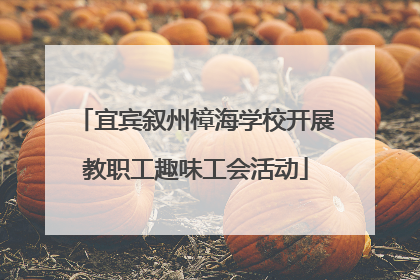 宜宾叙州樟海学校开展教职工趣味工会活动