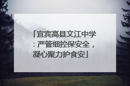 宜宾高县文江中学：严管细控保安全，凝心聚力护食安