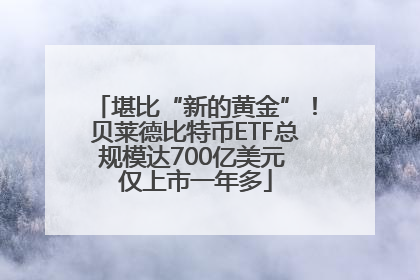 堪比“新的黄金”！贝莱德比特币ETF总规模达700亿美元 仅上市一年多
