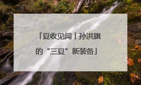 夏收见闻丨孙洪旗的“三夏”新装备