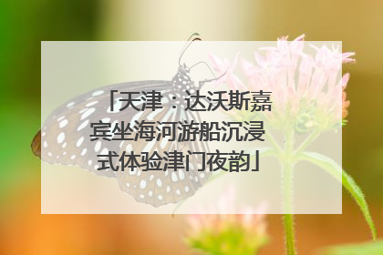 天津：达沃斯嘉宾坐海河游船沉浸式体验津门夜韵