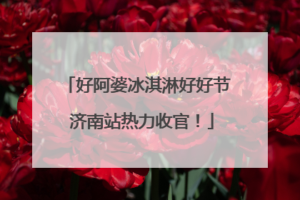 好阿婆冰淇淋好好节 济南站热力收官！