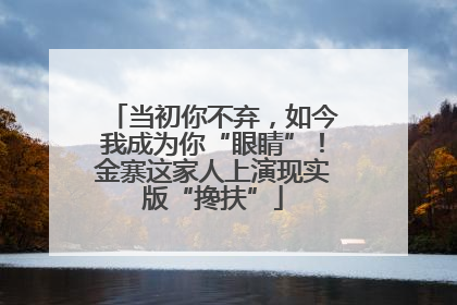 当初你不弃，如今我成为你“眼睛”！金寨这家人上演现实版“搀扶”