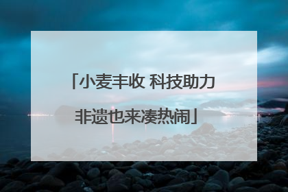 小麦丰收 科技助力 非遗也来凑热闹