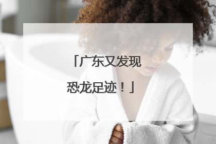 广东又发现恐龙足迹！