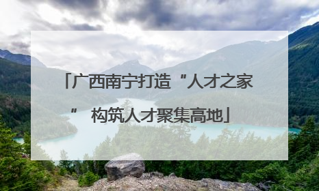 广西南宁打造“人才之家” 构筑人才聚集高地