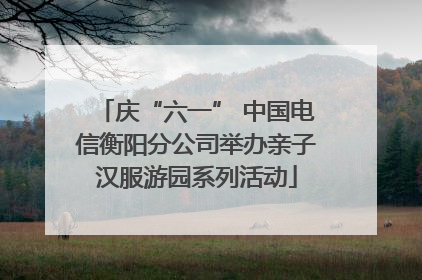 庆“六一” 中国电信衡阳分公司举办亲子汉服游园系列活动