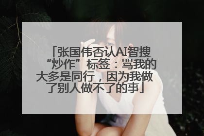 张国伟否认AI智搜“炒作”标签：骂我的大多是同行，因为我做了别人做不了的事
