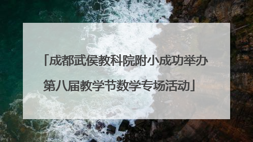 成都武侯教科院附小成功举办第八届教学节数学专场活动