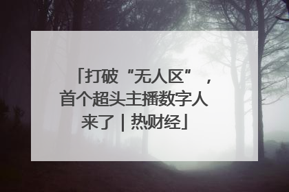 打破“无人区”，首个超头主播数字人来了｜热财经