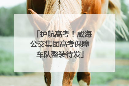 护航高考！威海公交集团高考保障车队整装待发